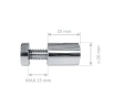 4x Abstandhalter 2,5 cm