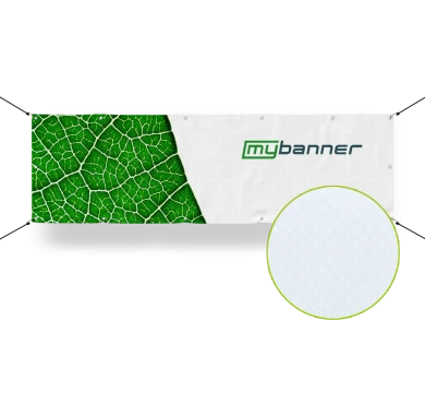 PVC Frontlit Banner 510 g mit Gewebeverstärkung – Detailansicht des reißfesten Materials